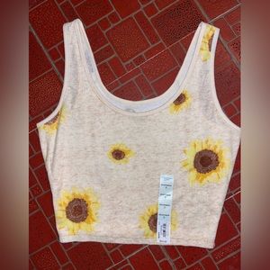 Sunflower crop top